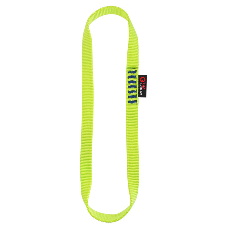 GM CLIMBING 16mm Nylon Sling Runner 22kN / 4950lbf CE UIAA Certified Green 30cm / 12inch | Single Unit - BeesActive Australia
