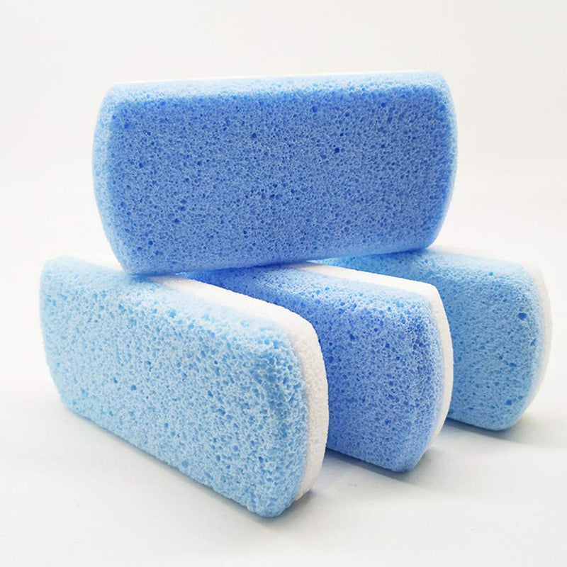 HEALLILY 2pcs Glass Pumice Stone Pedicure feet Stone for Feet Double Side Hard Skin Callus Remover Scrubber Cleaning As Shown M - BeesActive Australia