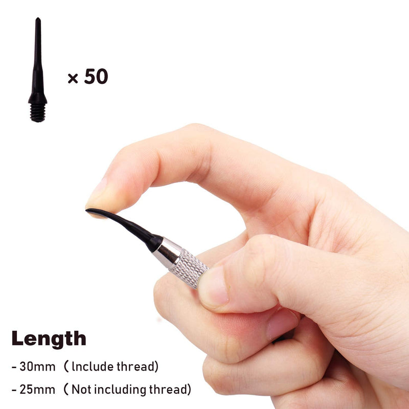 Darts Plastic Tip Professional Soft Tip Darts Set for Electronic Dartboard 9 Pcs 18 Grams with 50 Extra Tips 9 Shafts 27 Flights Tool Kit Gift Darts Case golden - BeesActive Australia