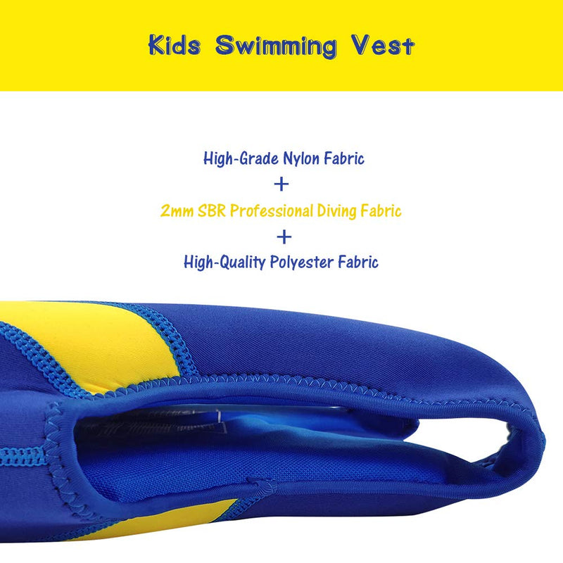 Toddler Swimming Vest Swim Jackets Boys Girls Float Jacket Flotation Waterproof Swimwear Grey 4-6 Years - BeesActive Australia
