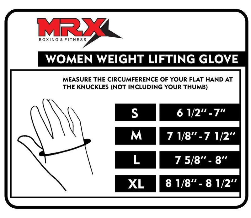 MRX Adjustable Weight Lifting Gloves Fingerless Gloves for Women, Reinforced Palm and Secure Closure, Leather Hand Protection Gear for Gym, Training and Exercise Purple/Black X-Large - BeesActive Australia