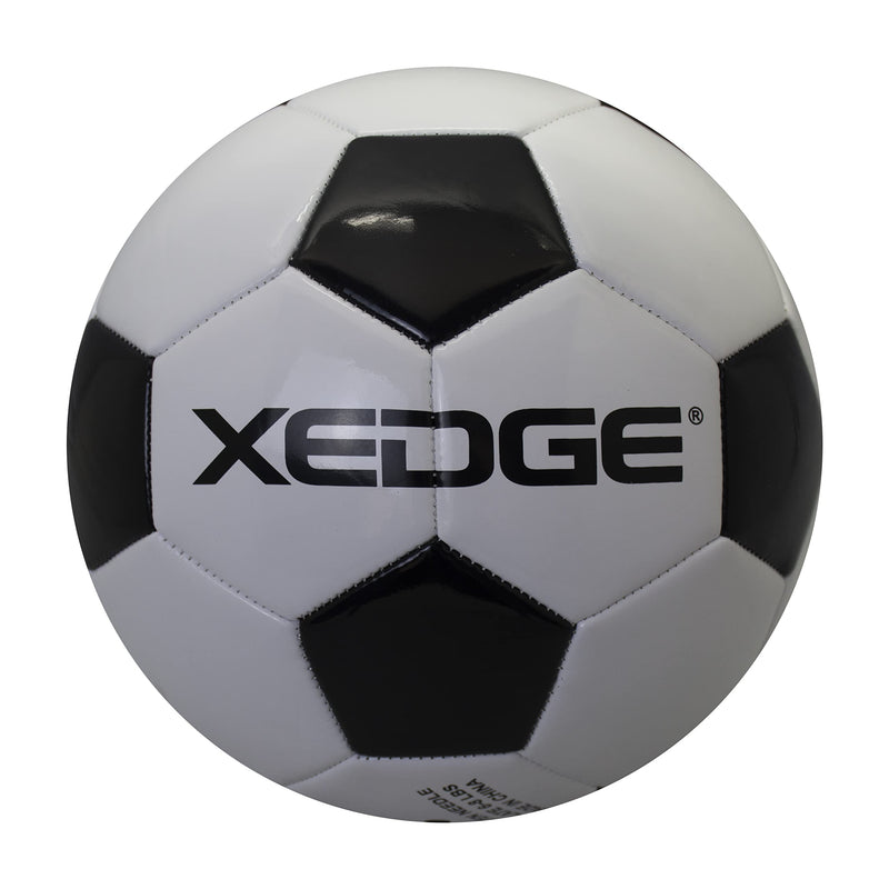 XEDGE Official Size Soccer Ball,Size 5 Training Ball for Girls,Boys,Youth Teenagers,Adults,Machine Stitched for Indoor Outdoor Play black and white size 3 - BeesActive Australia