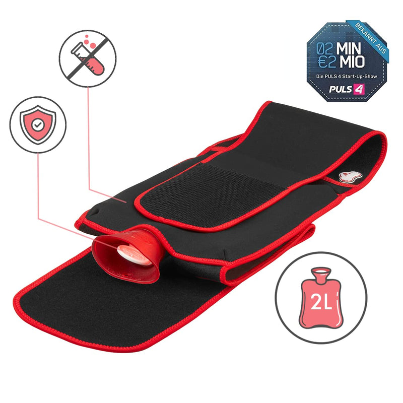 KOALAA Heating Belt | The Wearable Hot-Water Bottle! | Tested for Toxins and Safety | Stomach and Back Pain | Kidney Warmer | Pain Relief Heat | Portable Hot Water Bottle Cover Therapy | (Size L-XL) L-XL (145cm) - BeesActive Australia