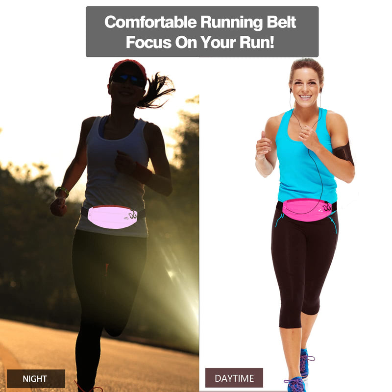 UPTARD Running Belt, Running Fanny Pack Women, Whole Bag Reflective, Running Belt for Men, Running Fanny Pack, Runners Belt, Phone Holder for Running, Running Belt for Women, Running Waist Belt(rose) rose - BeesActive Australia