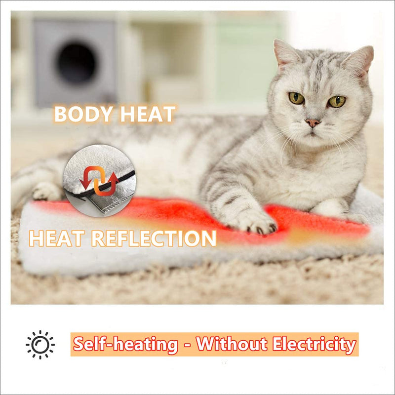 Petlex Self Heating Pet Bed, Self-Warming Pet Blanket Pad with Soft Washable Fleece Cover, Pet Thermal Mat Pad for Dogs and Cats 23x17in - BeesActive Australia