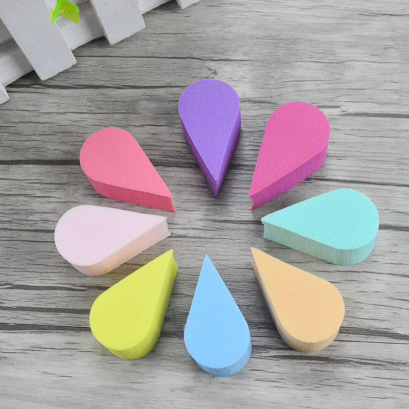 Healifty 8pcs Face Paint Sponges Soft Dual Use Petal Shape Reusable Facial Pads for Makeup & Cleaning - BeesActive Australia