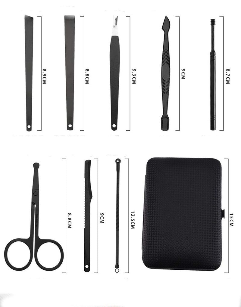 Manicure Set, Savman Professional Nail Clippers Kit 18 In 1 Stainless Steel Pedicure Kit Nail Scissors Grooming Kit with Portable Travel Case Women Men Gifts [2020 Update Version] (18pcs) 18pcs - BeesActive Australia