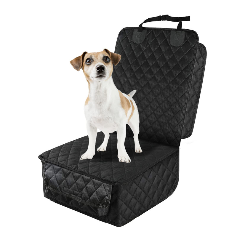 PETICON Waterproof Front Seat Car Cover 2 Pack, Full Protection Dog Car Seat Cover with Side Flaps, Nonslip Scratchproof Captain Chair Seat Cover Fits for Cars, Trucks, SUVs, Jeep, Black - BeesActive Australia