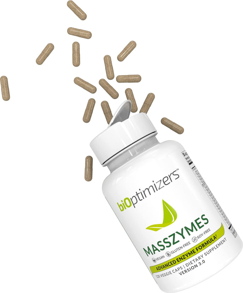 MassZymes - Digestive Enzyme Supplement - with Proteolytic Enzymes (120 Capsules) 120 Count (Pack of 1) - BeesActive Australia