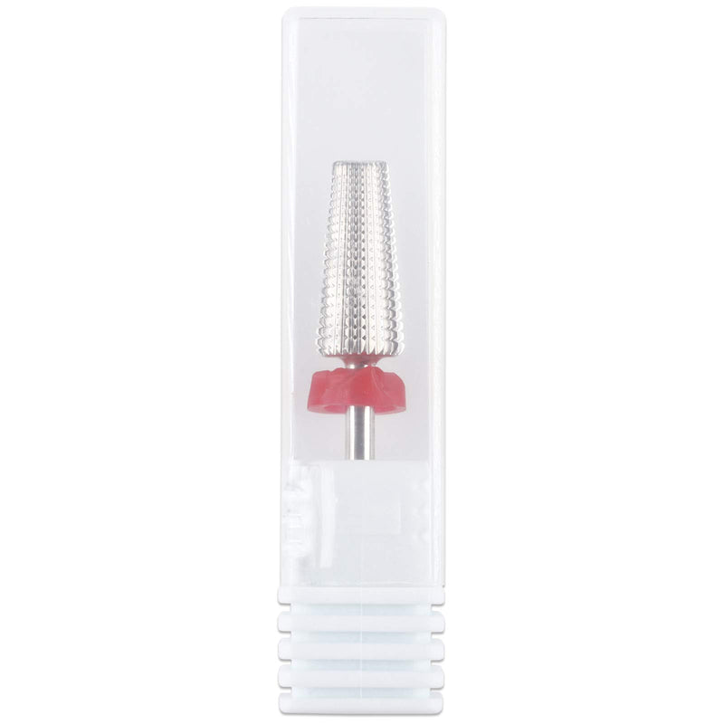 PANA Nail Carbide 5 in 1 Bit - Two Way Rotate use for Both Left and Right Handed - Fast remove Acrylic or Hard Gel - 3/32" Shank - Manicure, Nail Art, Drill Machine (Fine, Silver) Fine - F - BeesActive Australia