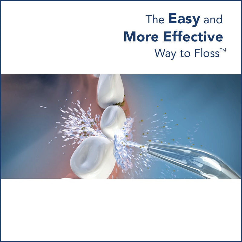 Waterpik Cordless Freedom Water Flosser, Portable and Waterproof Battery Powered Dental Plaque Removal Tool, Ideal for Travel, Small Bathrooms or In-Shower Use, White (WF-03UK010), White - BeesActive Australia
