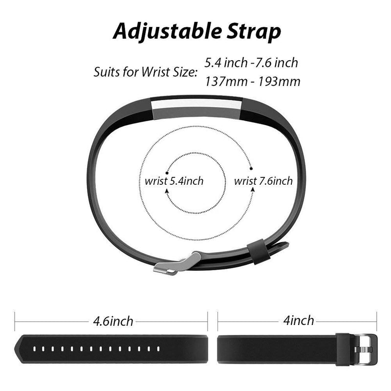 ZURURU Fitwatch XP Replacement Band for Y39 FitWatch XP Fitness Tracker Black - BeesActive Australia