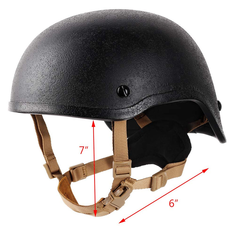 [AUSTRALIA] - Helmet Chin Strap 4 Points for Tactical Fast/MICH/IBH Kevlar Bump Helmets, X-Nape Suspension System with Bolts and Screws Black/Tan Dark Earth 