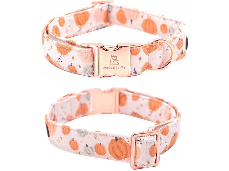 Lionheart glory Premium Dog Collars, Bowtie Dog Collar, Adjustable Heavy Duty Dog Collar with Bow for Small Medium Large Dogs Collar&Bow-S A:1Halloween pumpkin - BeesActive Australia