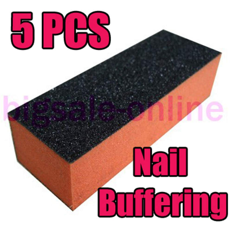 5PCS Nail Art Sanding File Buffering block 80 180 grit - BeesActive Australia