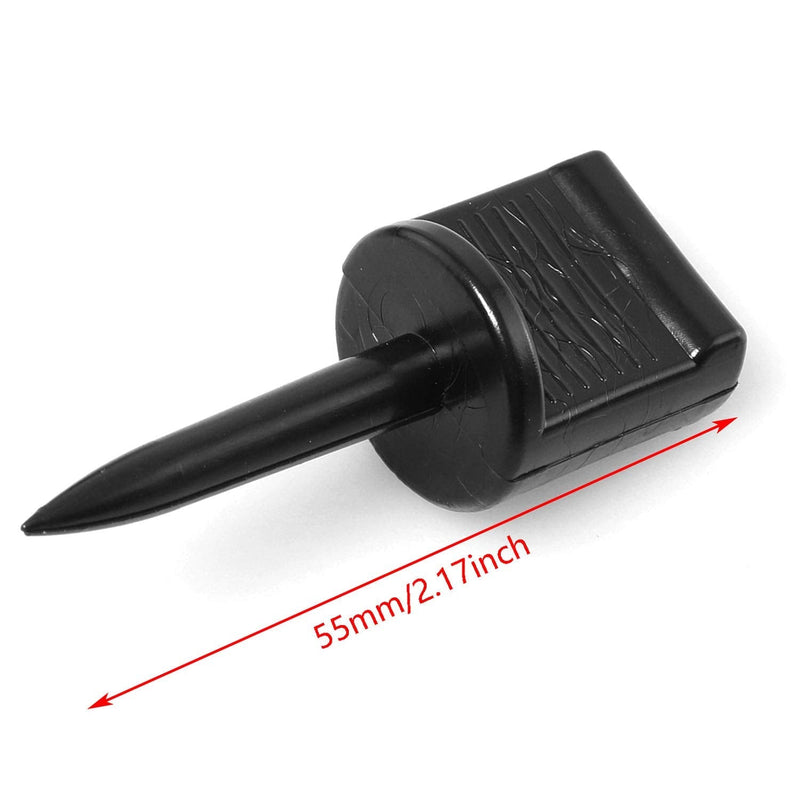 DGZZI Shooting Target Pin 20PCS Black Outdoor Plastic Archery Hunting Nails Aim Fixed for Target Papers - BeesActive Australia