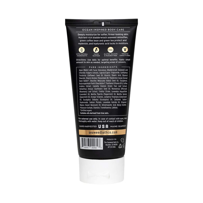The Seaweed Bath Co. Detox Body Cream, Awaken Scent (Rosemary & Mint), With Natural Bladderwrack Seaweed, Vegan, Paraben Free, 6 oz Awaken - Rosemary & Mint 6 Ounce (Pack of 1) - BeesActive Australia