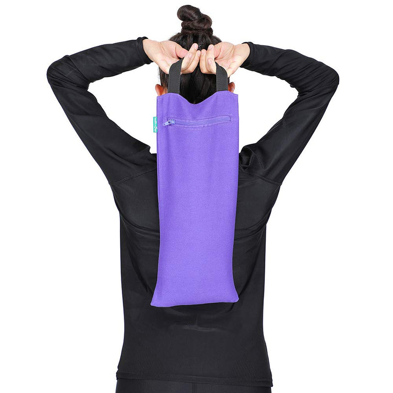 HealthAndYoga(TM) Yoga Sand Bags - Double Bag with Inner Waterproof Bag - Prop for Adding Weight and Support (Black) Black - BeesActive Australia