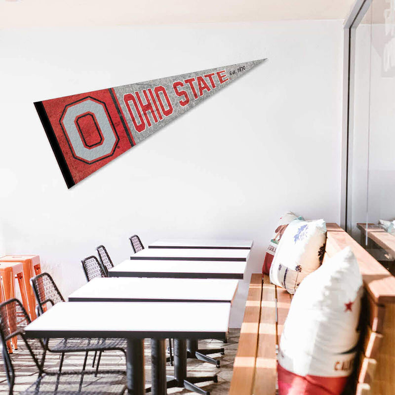 Ohio State Buckeyes Pennant Throwback Vintage Banner - BeesActive Australia