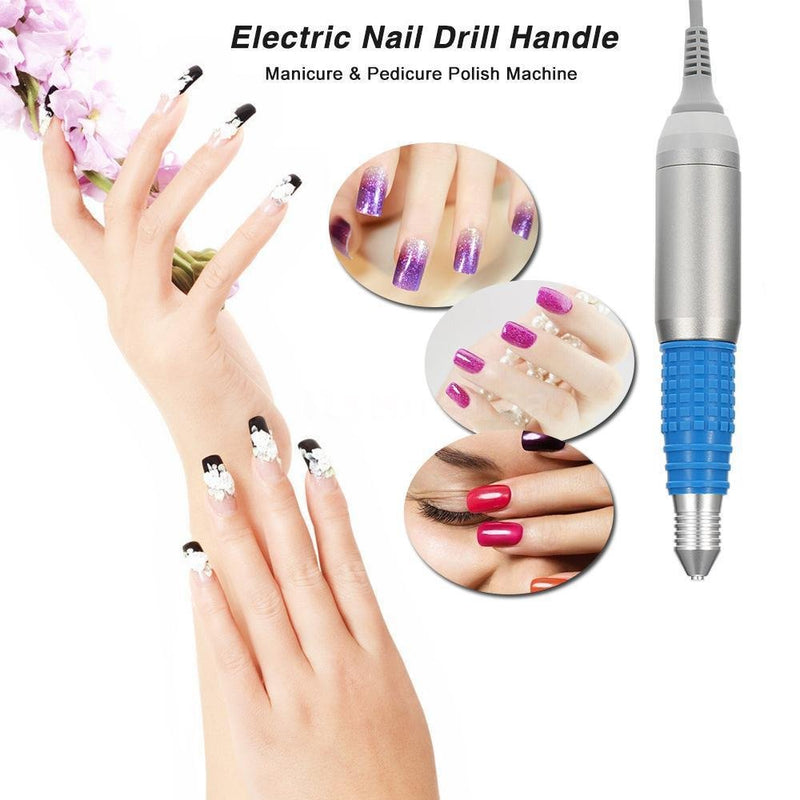 Compact Portable Electric Nail Drill - Electric handle for drill for electric nail pen, Electric Drill for Nails with Polishing Tools, Low Noise, Low Heat, Low Vibrations - BeesActive Australia