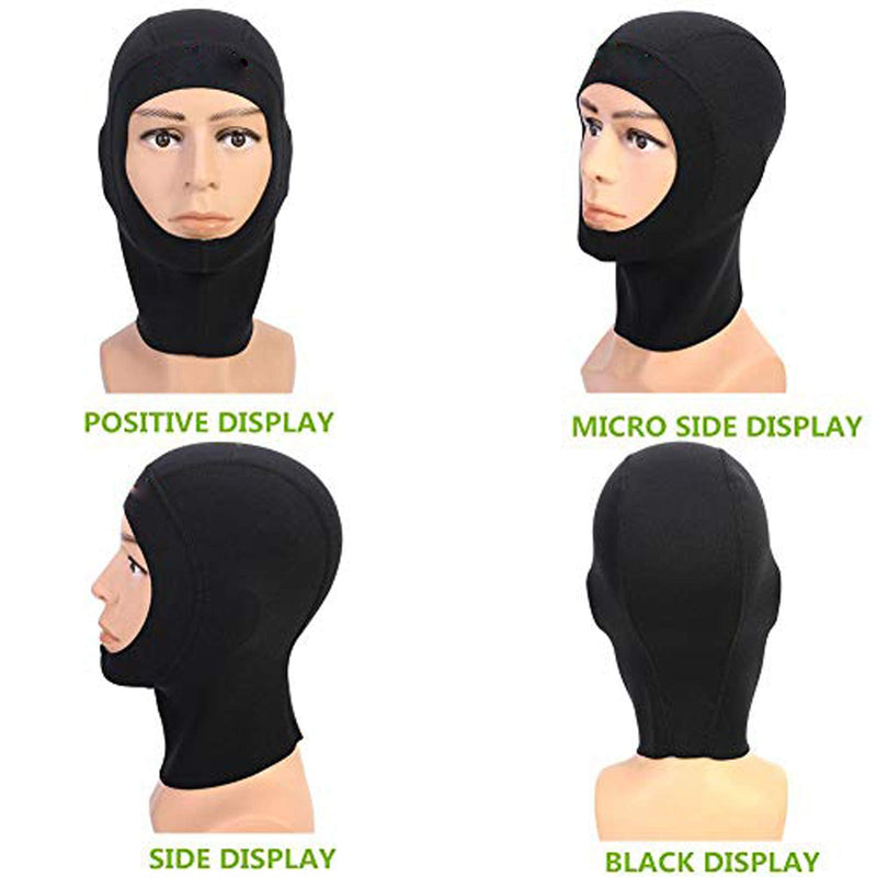 [AUSTRALIA] - Warm Neoprene Scuba Diving Hood Sun UV Protection Wetsuit Diving Cap with Flow Vent to Eliminate Trapped Air Durable Stretchable Dive Hood for Surfing Snorkeling Kayaking Sailing Canoeing Water Sports X-Large 