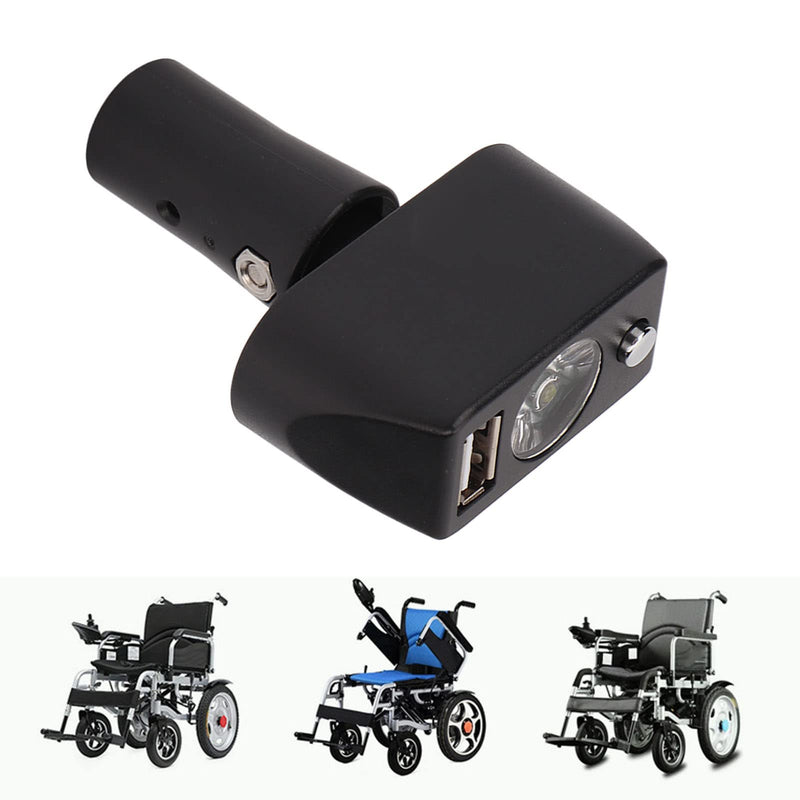 Electric Wheelchair Light - 3 Pin XLR Head USB Charging LED Power Wheelchair Lighting Controller with Adjustable Angle Design - BeesActive Australia