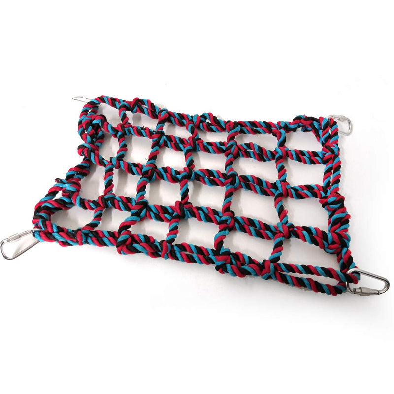 Litewoo Bird Cargo Climbing Net Pet Bird Toy Parrot Hammock Swing Toy for Cockatiels Conures Macaw Parakeet Cockatoo Etc M: 9.84 x 12.60inch/ 25 x 32cm - BeesActive Australia