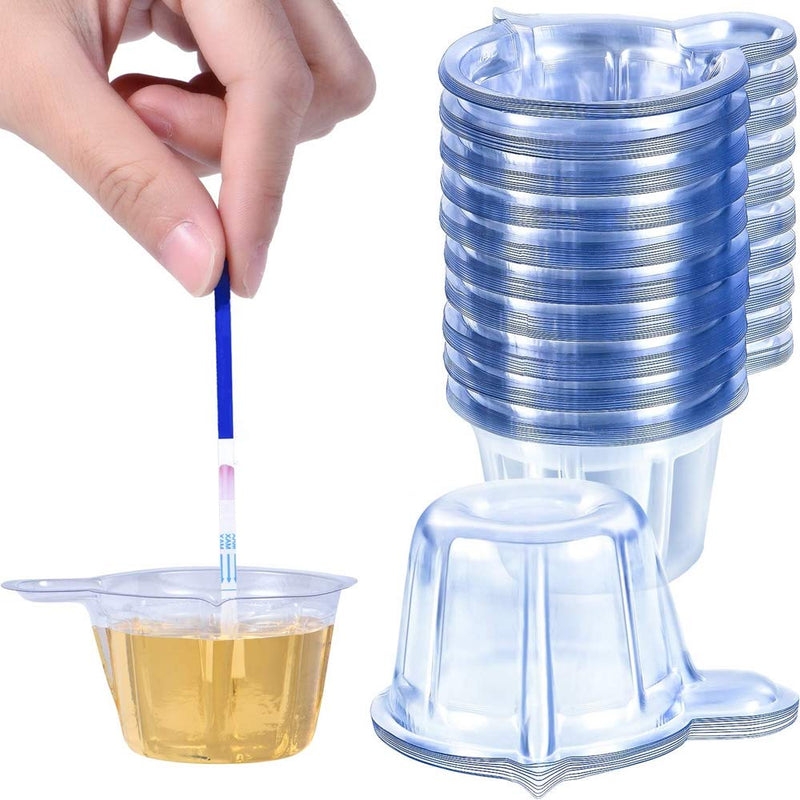 200 Pcs Plastic Disposable Urine Collection Cups Plastic Urine Specimen Cups 40ML for Pregnancy Test and Ovulation Test - BeesActive Australia