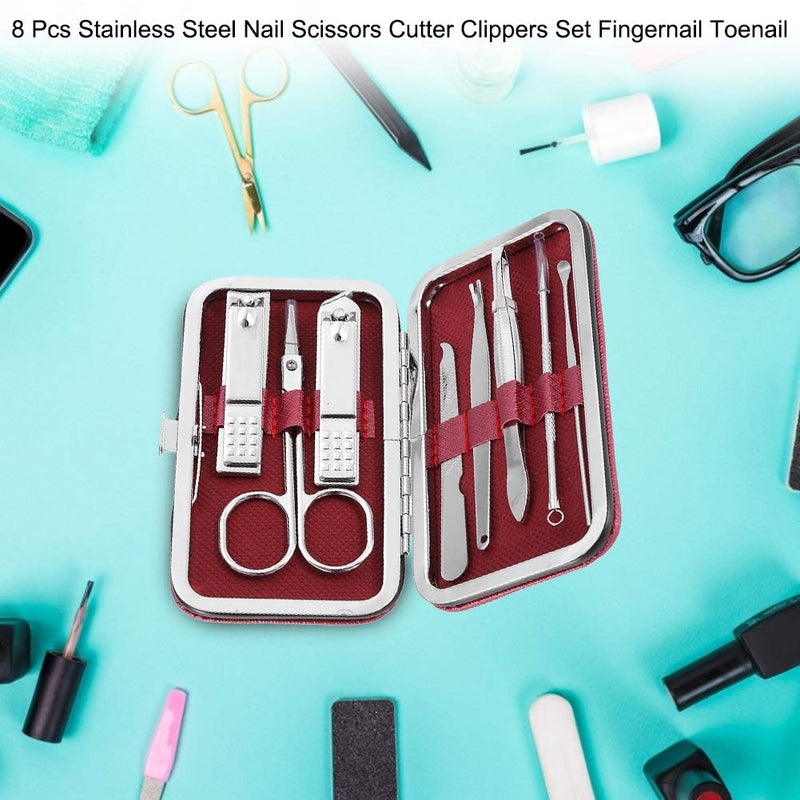 Nail Cutter Set, Stylish Convenient Tartness Edge Nail Clippers, Travel for Home(red) red - BeesActive Australia