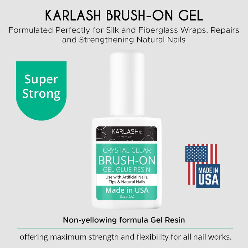 Karlash Super Strong Nail Glue for Acrylic Nails and Press on Nails Nail Bond Acrylic Nail Glue Adhesive, Perfect for False Acrylic Nail Art, Glitter, Gems, White Clear Tip Applications (1 Piece) 1 Piece - BeesActive Australia