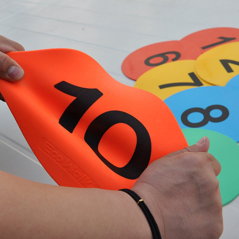 Eco Walker 8inch Numbered Floor Spot Markers 1-5 - BeesActive Australia