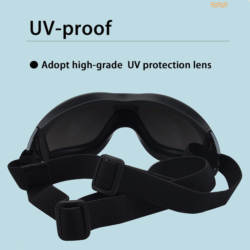 Mitubati Dog Sunglasses,UV Protection Wind Protection Dust Protection Fog Protection Dog Glasses,Adjustable Strap Dog Goggles,Suitable for Medium or Large Dogs(Multiple Colour) Pink Frame Red Lenses - BeesActive Australia
