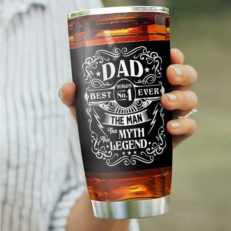 64HYDRO 20oz Birthday Gifts for Men, Dad, Son, Husband, Unique Gifts for Men, Cool Gifts for Men Father Man Myth Legend Tumbler Cup with Lid, Double Wall Vacuum Insulated Travel Coffee Mug ABLZ1805004Z - BeesActive Australia