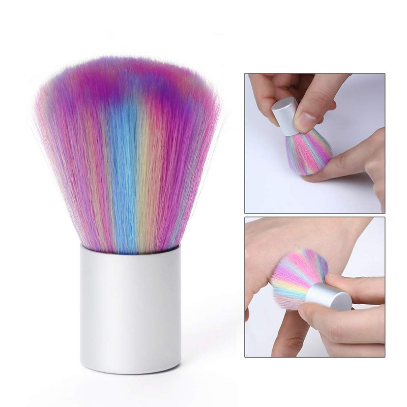 2 Pack Soft Nail Art Dust Remover Powder Brush Cleaner for Acrylic and Makeup Powder Blush Brushes - BeesActive Australia