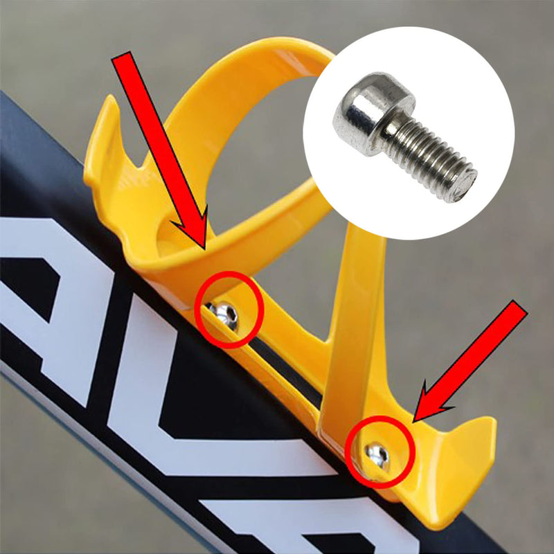 DZS ELEC 10pcs Bicycle Bike Water Bottle Cage Bolts Holder M5 Bolt Fixing Screw with Hexagon Wrench - BeesActive Australia