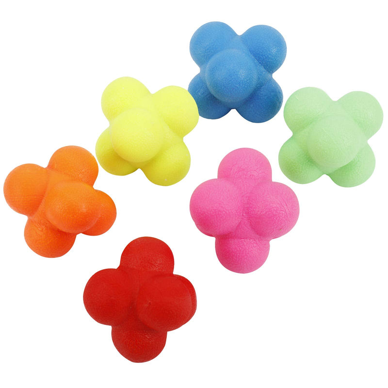 Yaegoo 6 PCS Reaction Balls Rubber Reaction Bounce Balls for Hand-Eye Coordination, Agility & Speed Reflex Training - BeesActive Australia