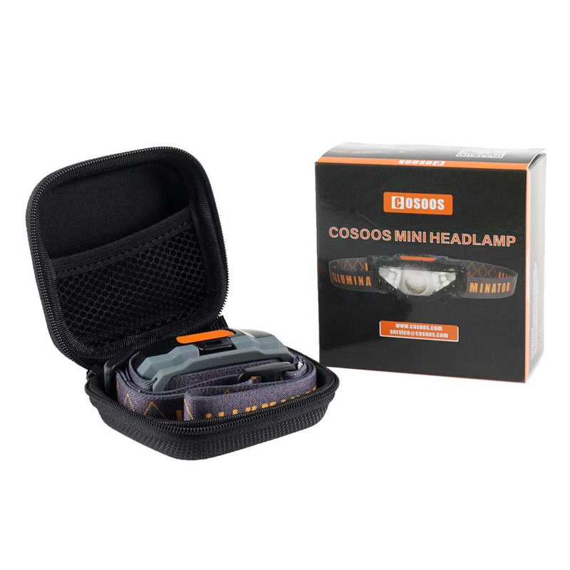 LED Headlamp Flashlight with Carrying Case, COSOOS Head Lamp,Waterproof Running Headlamp,Bright Headlight for Adults,Kids,Camping,Jogging,Reading,Runner,Only 1.6oz/48g(NO AA Battery) 1-pack headlamp - BeesActive Australia