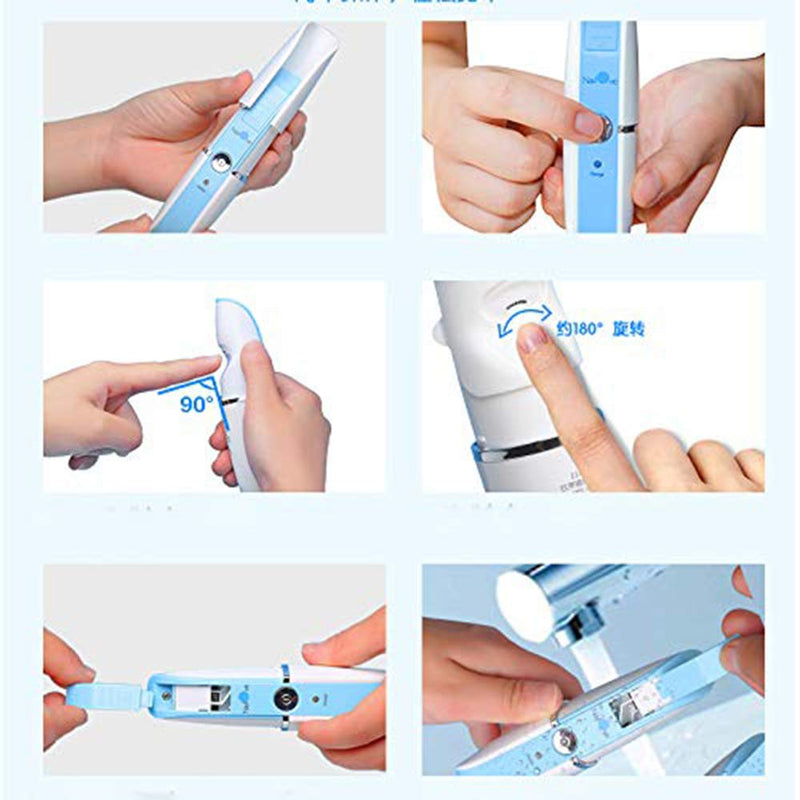 Nailove Electric Nail Clippers Fingernails Automatic Manicure Portable Charging Cut Polish Trim Nail Grinder File for Baby Adults NL6311 Blue (Blue) - BeesActive Australia