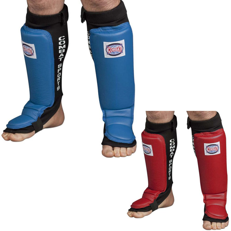 [AUSTRALIA] - Combat Sports MMA Training Instep Shin Guards Large Blue 