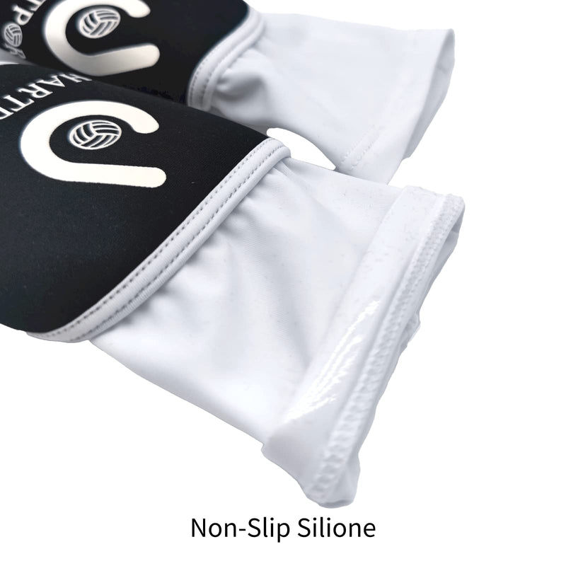 Volleyball Arm Sleeves Passing Forearm Sleeves with Protection Pad and Thumbhole for Youth Protect Arms from Sting 1 Pair White 10“ - BeesActive Australia