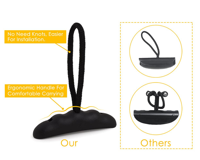DS. DISTINCTIVE STYLE Kayak Handles 2 Pieces Carry Handles Replacement Kayak Accessories Front Rear Mount - BeesActive Australia