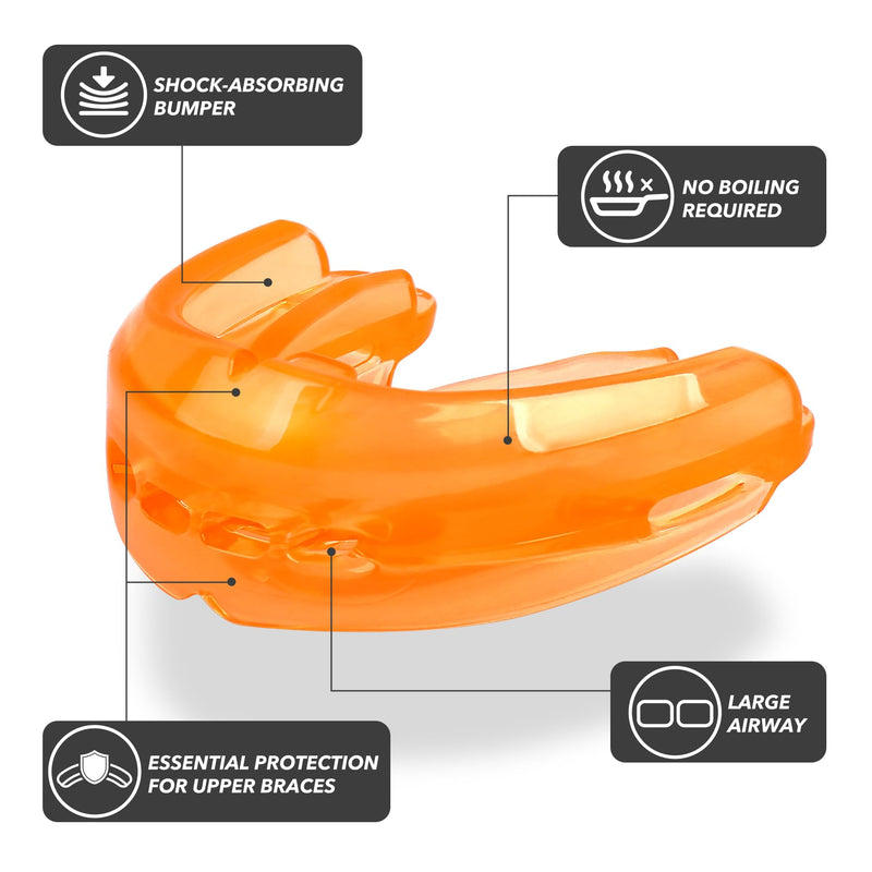 2Pcs Sport Mouth Guard Youth Adult, Mouthguard for Braces, Sports Mouthguard for Braces Adult/Youth, No Boil, Premium Quality, Football, Taekwondo, Jujitsu and Karate - BeesActive Australia