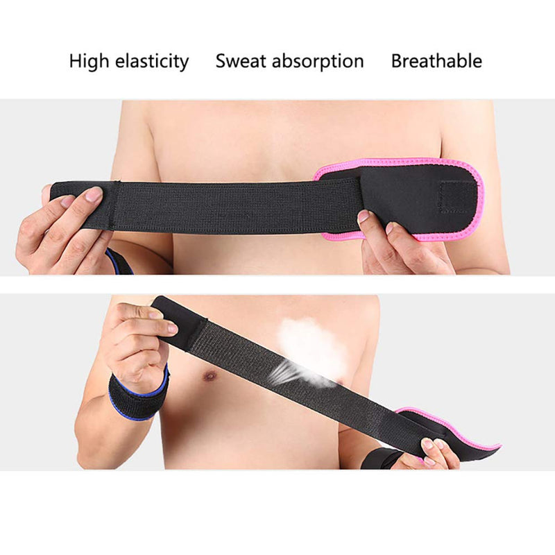 Wrist Brace Compression Wrist Strap Support Wrists forfor Men & Women, Youth & Elderly, Boys& Girls, One Size Adjustable, Sports Wristband (Pink) Pink - BeesActive Australia