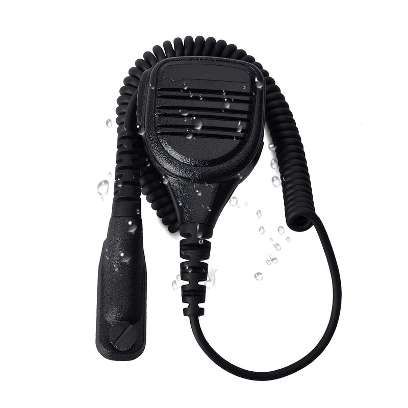 UAYESOK Waterproof Speaker Mic Shoulder Microphone IP54 Noise Reduction with 3.5mm Acoustic Tube Earpiece for Motorola Radios APX4000 APX6000 APX7000 APX8000 XPR6350 XPR6550 XPR7350 XPR7550 etc - BeesActive Australia