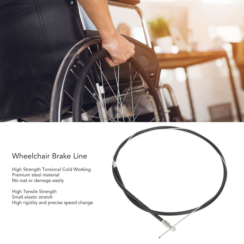 Brake Line for Wheelchair, High Strength Steel Brake Line Rollator Replacement Hand Brake Cable Hand Brake Part - BeesActive Australia
