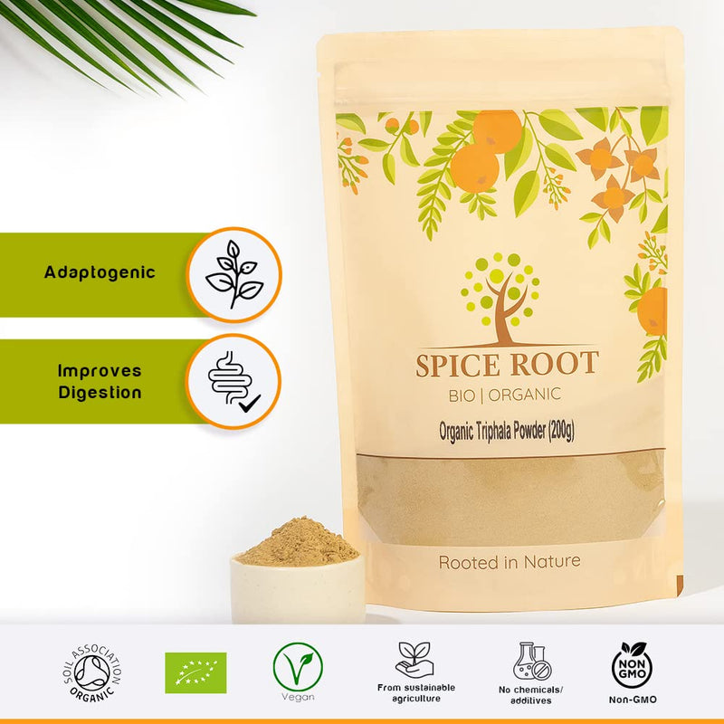 Organic Triphala Powder 200g - Certified Organic, Premium Quality, Improves Digestion, Immune Support, Ayurveda - BeesActive Australia