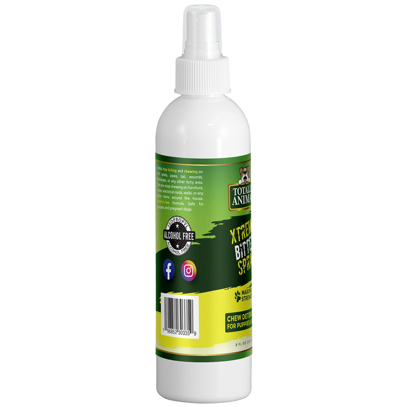 Totally Animal Xtreme Bitter Spray Chew Deterrent for Dogs and Puppies | Maximum Strength Alcohol-Free Bitter Apple Alternative | Made in USA - 8 oz - BeesActive Australia