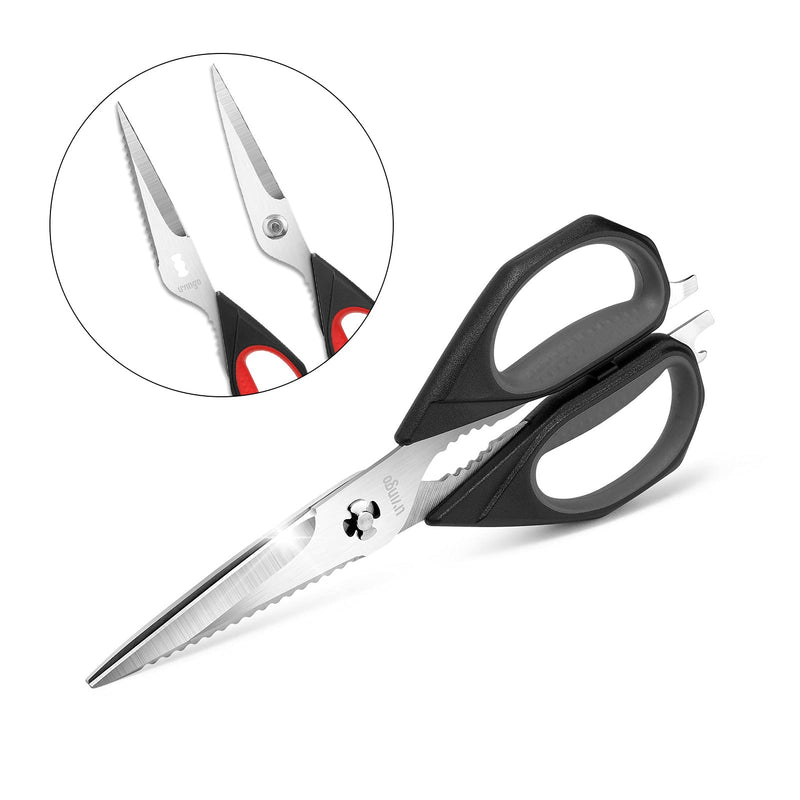 LIVINGO Kitchen Scissors, 2 Pack 9.25" Utility All Purpose Poultry Shears Heavy Duty Dishwasher Safe, Come Apart Sharp Stainless Steel Cooking Food Scissors for Cutting Meat, Chicken, Vegetable, Fish 2 Pack Kitchen Scissors - BeesActive Australia