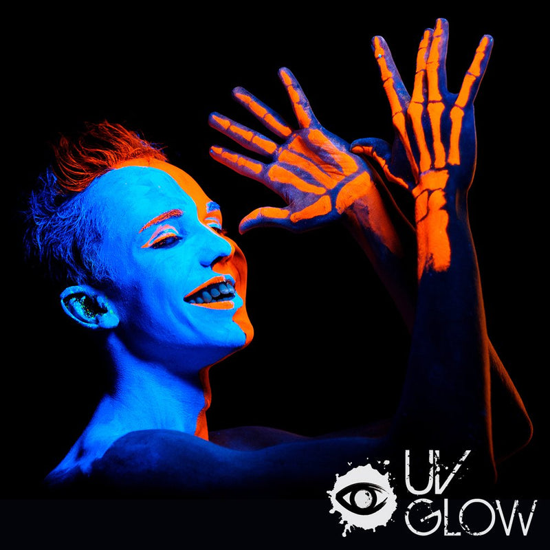 UV Glow Blacklight Face and Body Paint 0.34oz - Set of 7 Tubes - Neon Fluorescent - BeesActive Australia