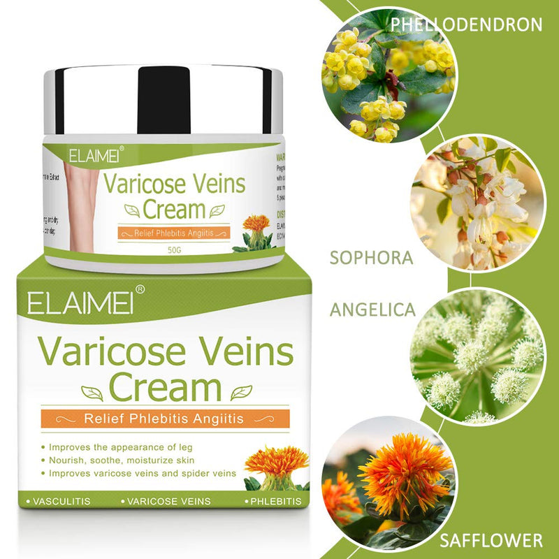 Varicose Veins Cream, Varicose Vein Soothing Leg Cream, Relief Phlebitis Vein Treatment Legs spider Veins Improves the Appearance of Leg Relieves Varicose Vein Discomfort Pain Strain - BeesActive Australia